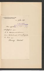 k.k. naturhistorisches Hofmuseum, Intendanzakten 1885-1896 (Hauer), Aktenzahl Z.113/1892, Seite 3